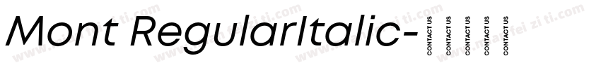 Mont RegularItalic字体转换